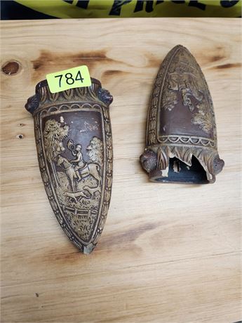 784 - Set of Candle Holders (1 damaged)