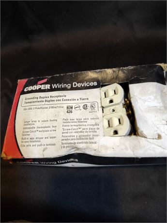 Cooper Grounding Duplex Receptacles