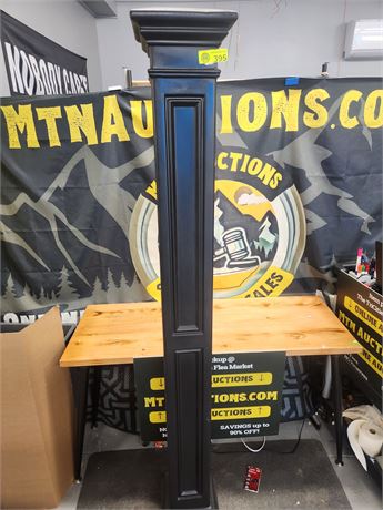 395 - 6ft Black Outdoor Post