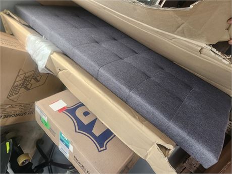271 - Full Size Gray Fabric Headboard