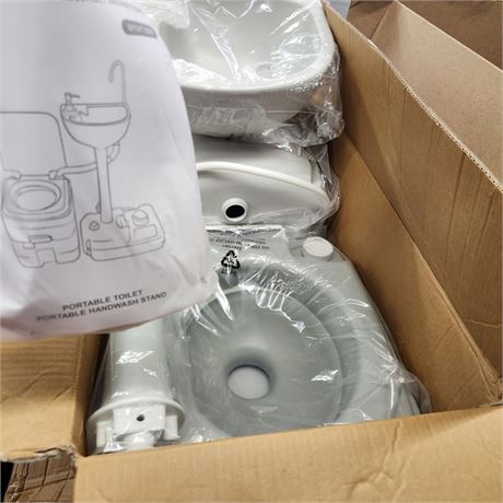 650 - Portable Toilet (5gal) & Hand Washing Sink (17L)