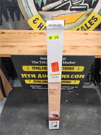 519 - 1in Cordless Vinyl Blinds 35in x 64in