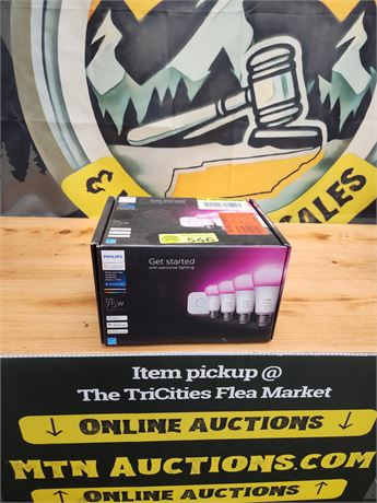 546 - Phillips Hue Starter Kit - Smart Bulbs 75w Replacement